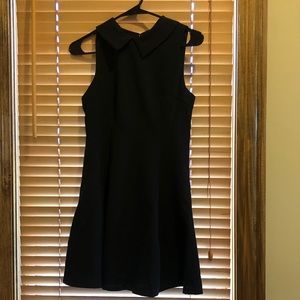 Black Dress with Cute Collar